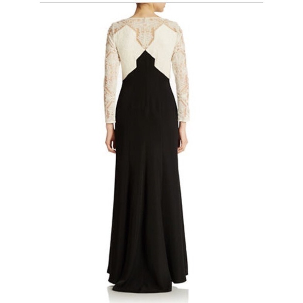 Tadashi Shoji Embroidered Colorblock Gown Size 8 $498 - Picture 2 of 2